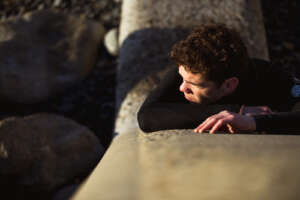 NH beach senior portrait session by Kerry Struble. Maine & New Hampshire portrait artist. Hampton Beach, Rye, NH coast.